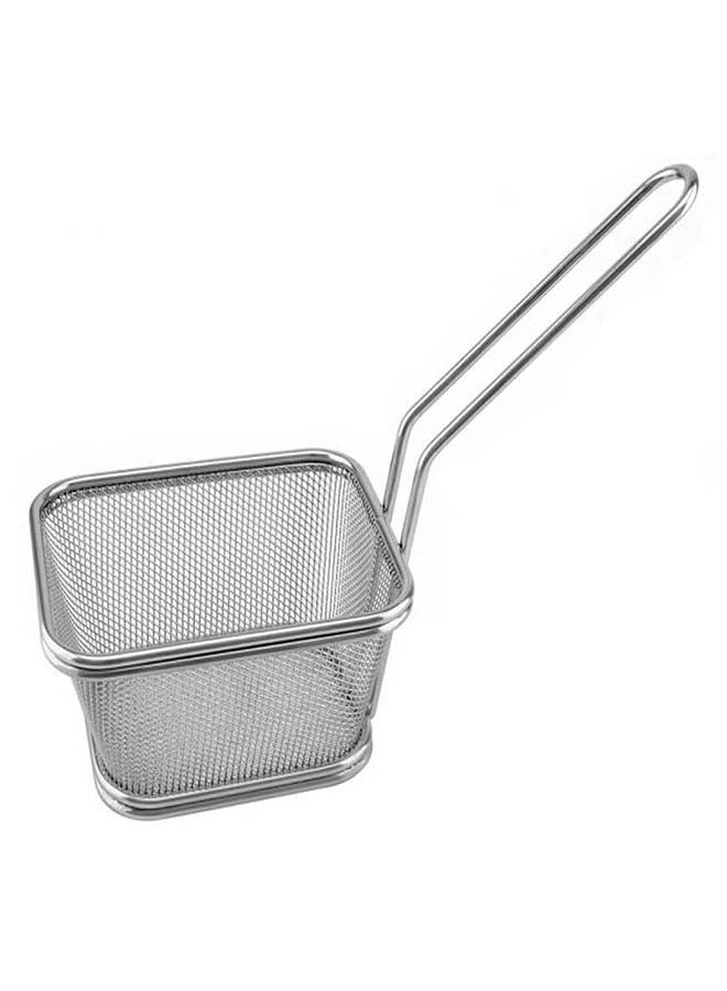 SOWUGI French Fries Snack Holder Basket Silver 13x11x8cm