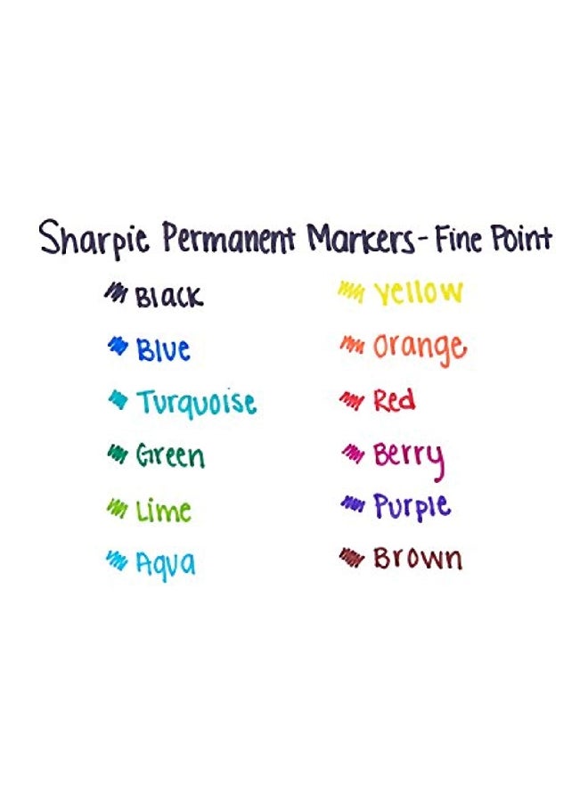 Sharpie 12-Piece Permanent Markers Multicolour - Image 5