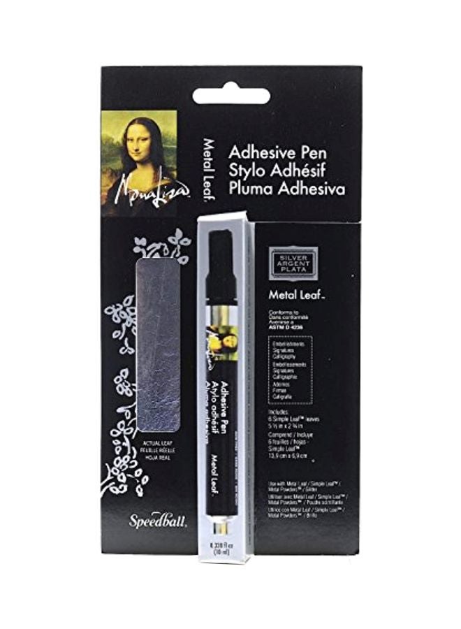 سبيد بول مجموعة أقلام لاصقة للأوراق المعدنية مكوّنة من 7 قطع أسود