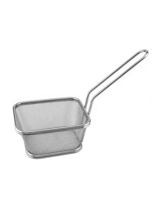 SOWUGI French Fries Snack Holder Basket Silver 10x9x6.5cm