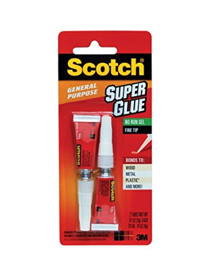 سكوتش عبوة جل صمغ قوي من قطعتين شفاف