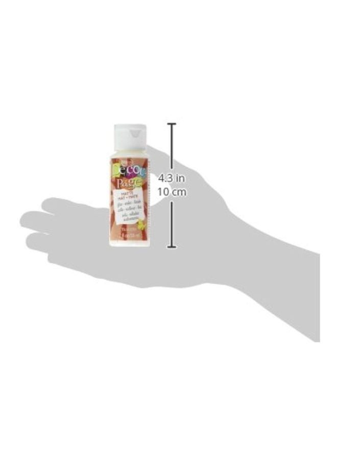 ديكوآرت طلاء أمريكانا ديكوباج مع فرشاة من مادة إسفنجية أبيض/بني/بيج - Image 2