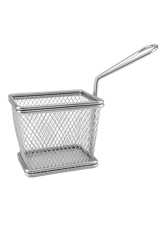 SOWUGI French Fries Snack Holder Basket Silver 12.5x10x8.5cm
