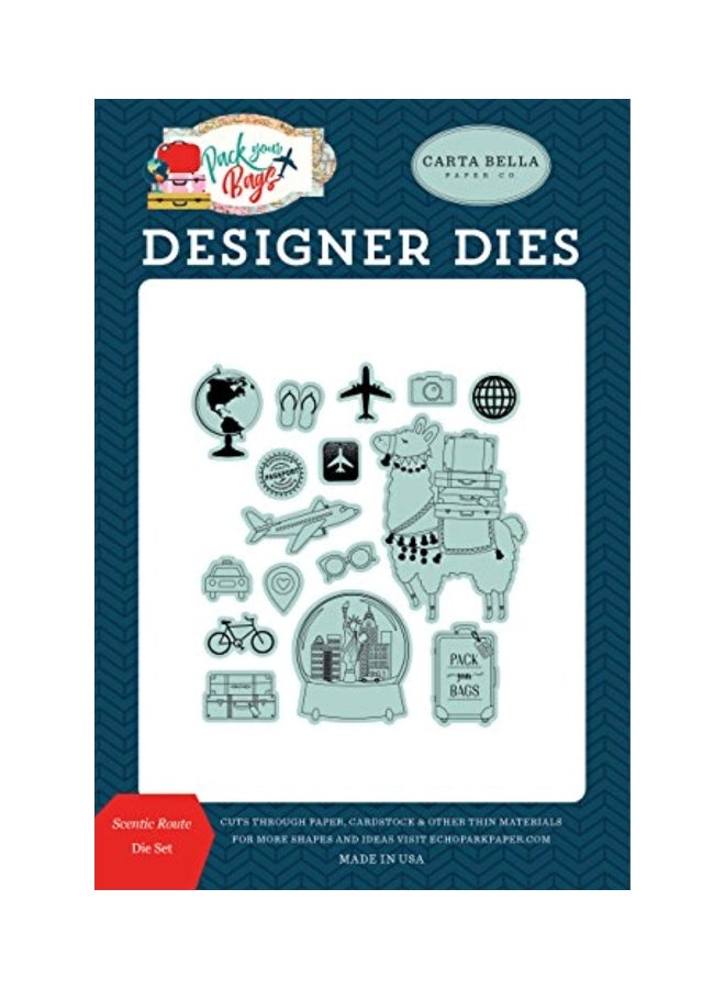 Carta Bella „Go On An Adventure“ Stempel-Set – 13 Stempel Für Karten & Scrapbooking