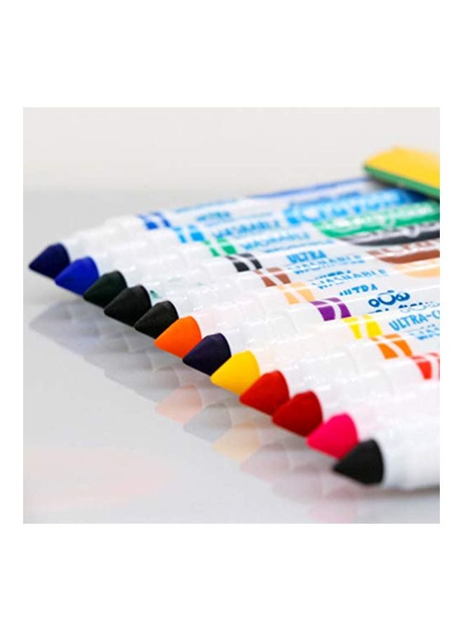 Crayola 12-Piece Ultra-Clean Washable Markers Red/Orange/Yellow  - Image 2