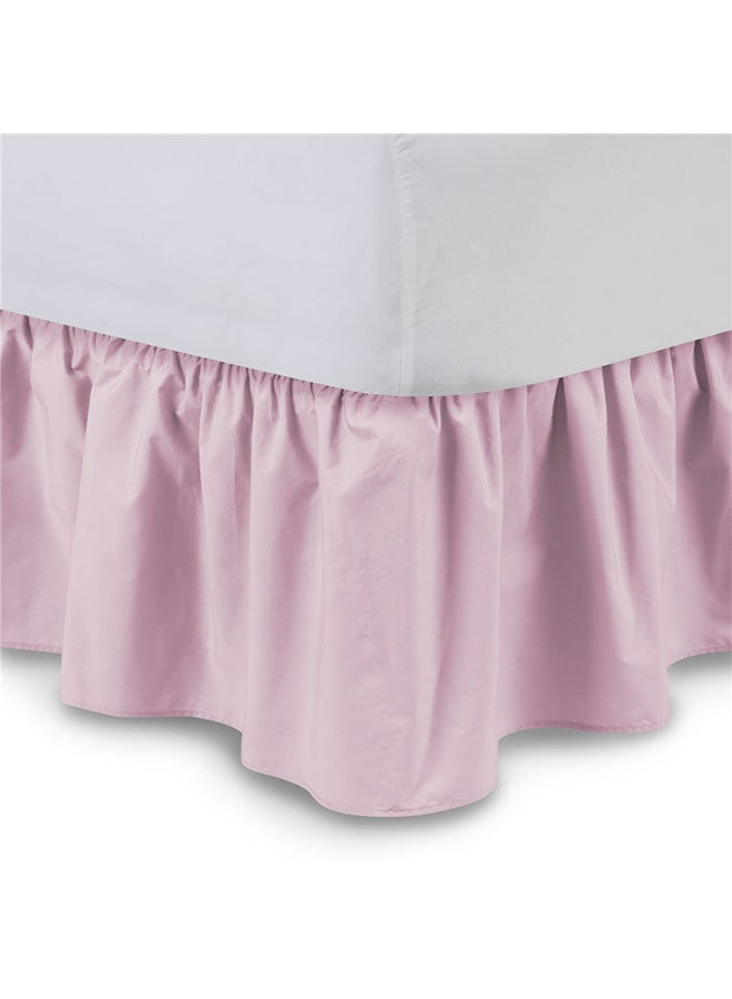 Easy Fit Bed Skirt polyester Pink A:150x200+38cmcm - Image 2