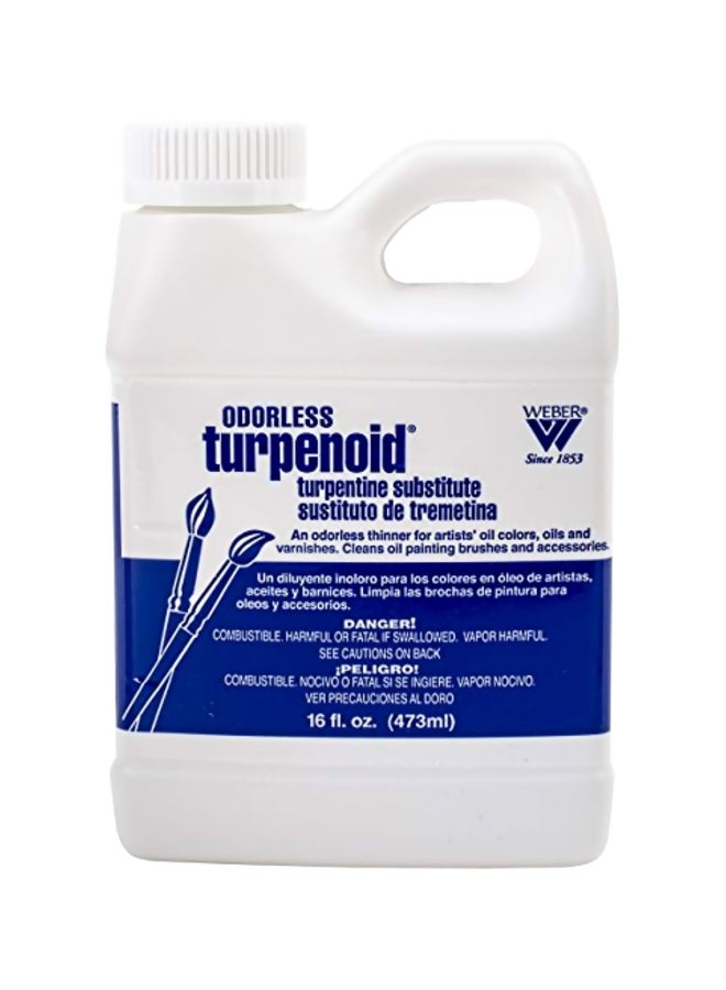 Martin & F. Weber Odorless Turpenoid Bottle White/Blue 