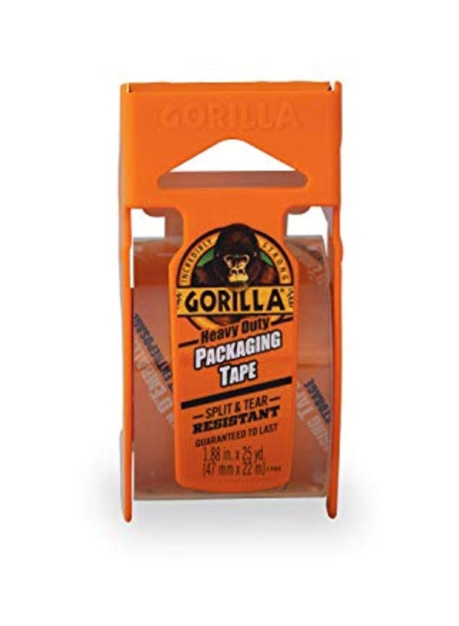 Gorilla Packing Tape With Dispenser Clear/Orange  - Image 2
