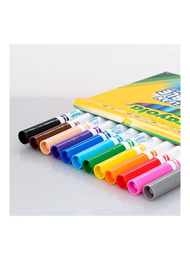 Crayola 12-Piece Ultra-Clean Washable Markers Red/Orange/Yellow  - Image 4