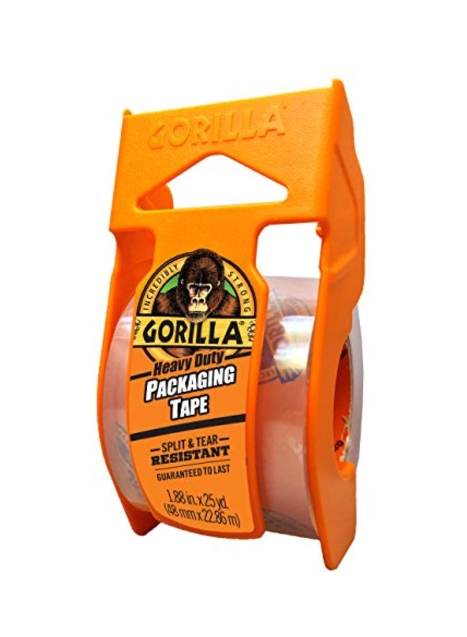 Gorilla Packing Tape With Dispenser Clear/Orange  - Image 1