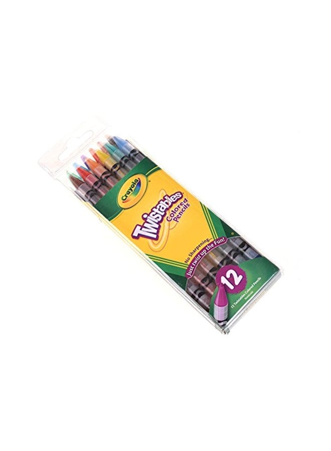 كرايولا مجموعة أقلام تويستابلز للتلوين مكونة من 12 قطعة أحمر/ برتقالي/ أخضر - Image 3