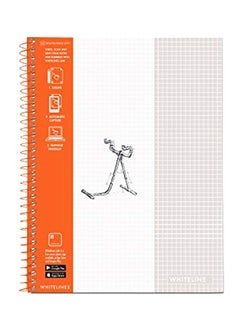 70-Sheet Graph Paper Notebook White