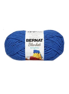Yarnspirations Bernat Blanket Brights Polyester Yarn Royal Blue  - Image 1