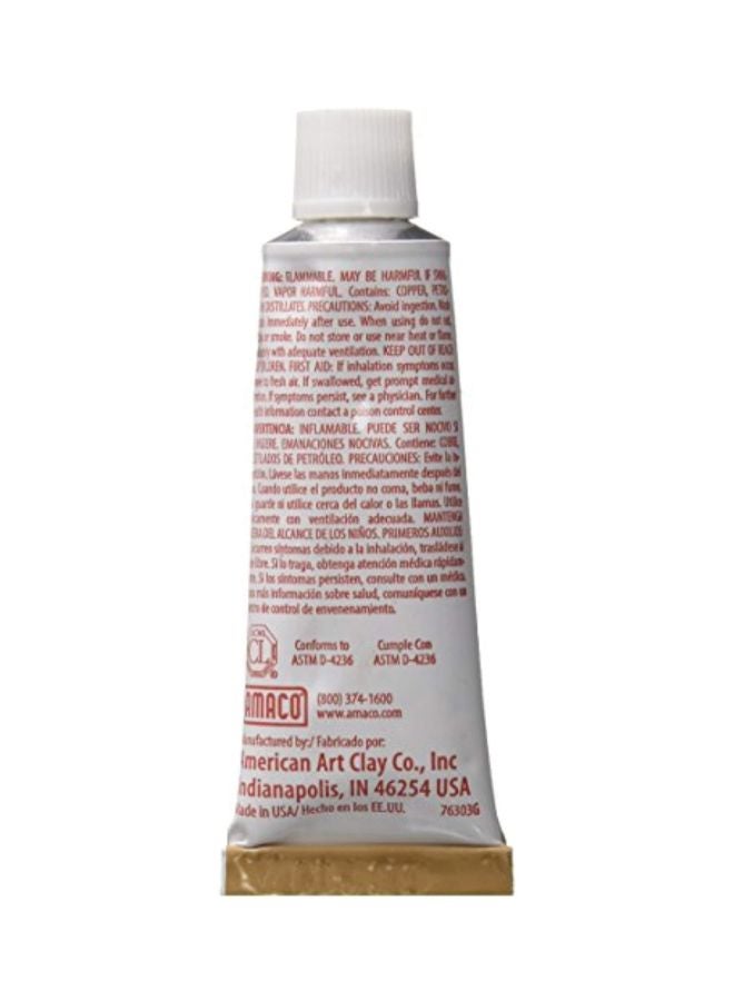 Amaco Robin'N Buff Wax Metallic Finish Paint Antique Gold - Image 2