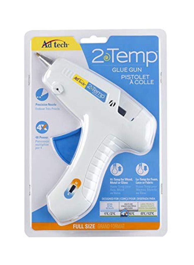 Adhesive Technologies - Dual Temperature Hot Glue Gun White/Blue - Image 1