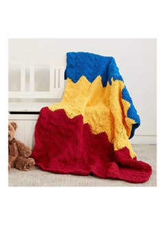Yarnspirations Bernat Blanket Brights Polyester Yarn Royal Blue  - Image 5