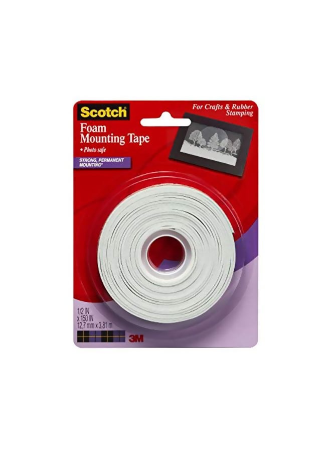 Scotch  Foam Mounting Tape White  - Image 1