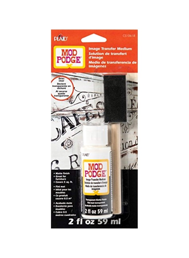 مود بودج صمغ يستخدم كوسيط لنقل الصور شفاف