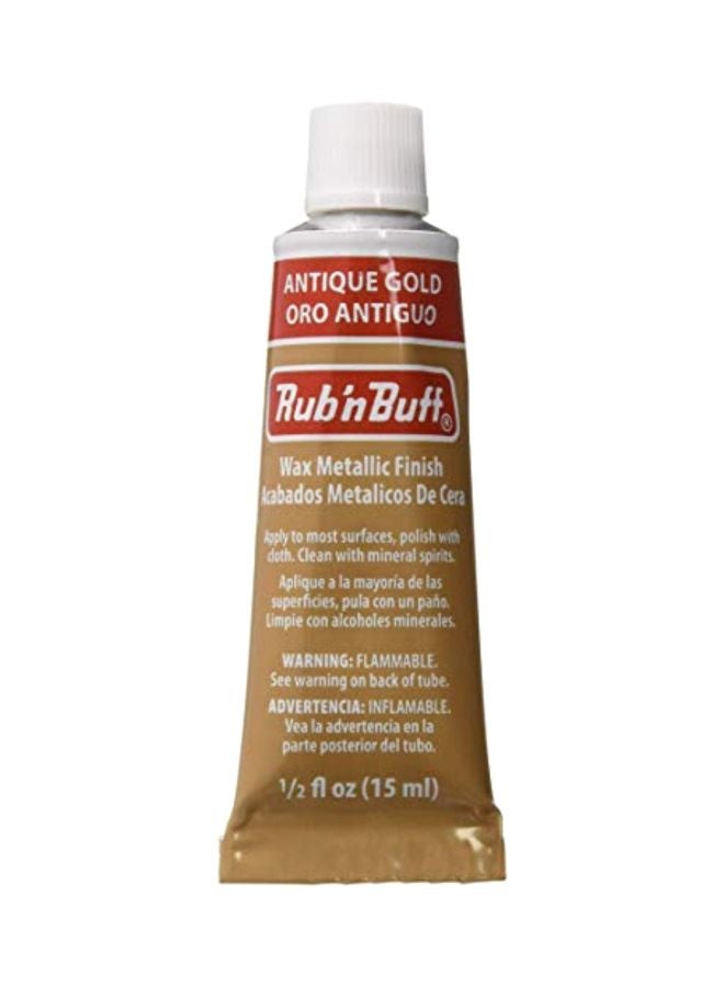 Amaco Robin'N Buff Wax Metallic Finish Paint Antique Gold - Image 1