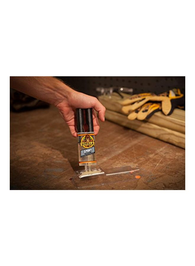 Gorilla - 2 Part Epoxy, 5 Minute Set, .85 Ounce Syringe, (Pack of 1) Clear - Image 1