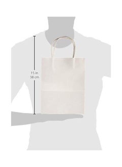 Darice 13-Piece Value Pack Paper Bag Set 4.25x8x10.25 inch White  - Image 3