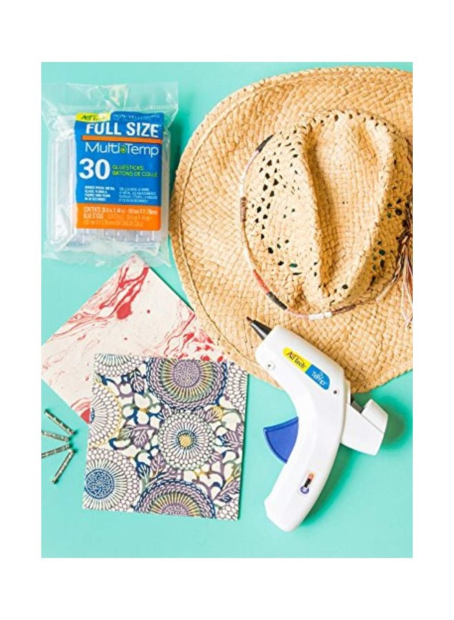 Adhesive Technologies - Dual Temperature Hot Glue Gun White/Blue - Image 1