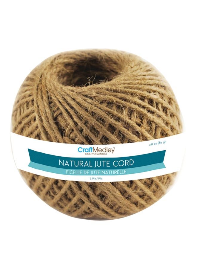 Multicraft Imports - 3-Ply Natural Jute Cord Beige - Image 1