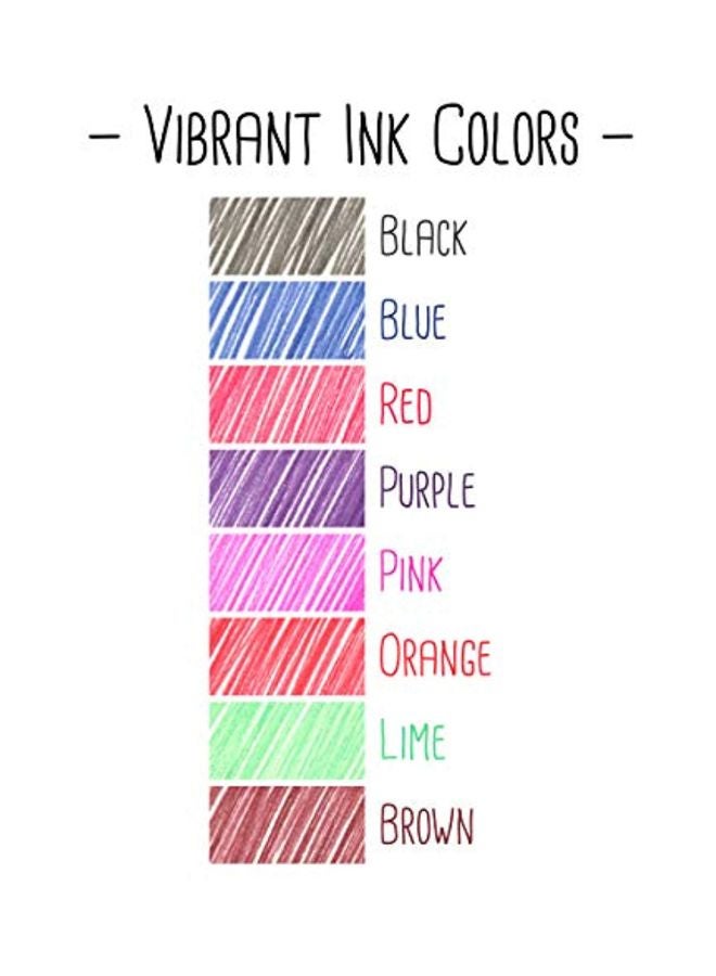 بايلوت مجموعة أقلام حبر جل بسن رفيع مكونة من 3 قطع وردي/ أرجواني/ برتقالي - Image 3