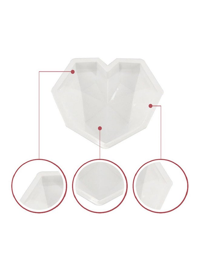 Bluelans Heart Shape Baking Mold White 22 x 18 x 5 (Approx.)cm  - Image 4