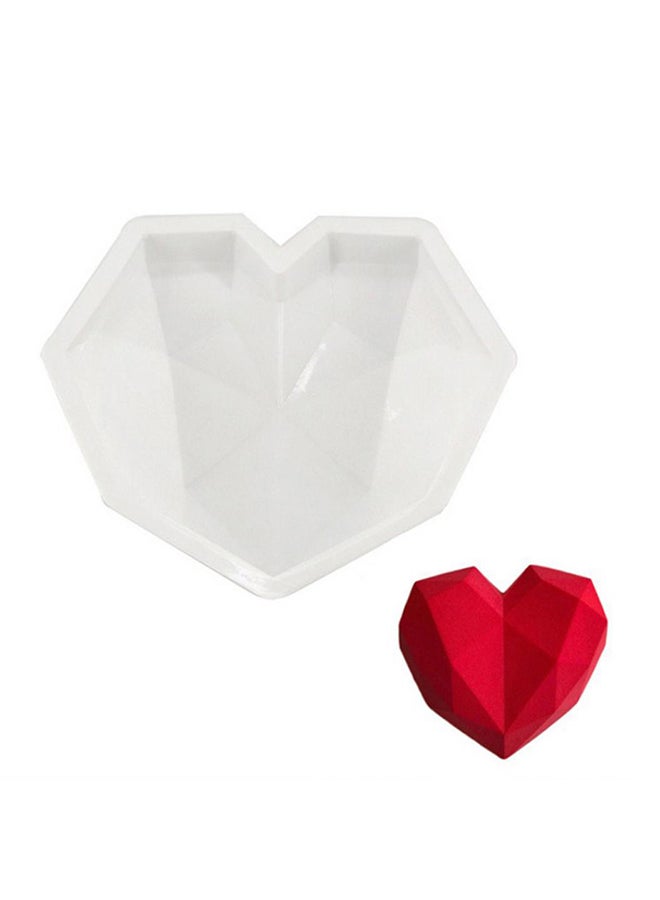 Bluelans Heart Shape Baking Mold White 22 x 18 x 5 (Approx.)cm  - Image 1