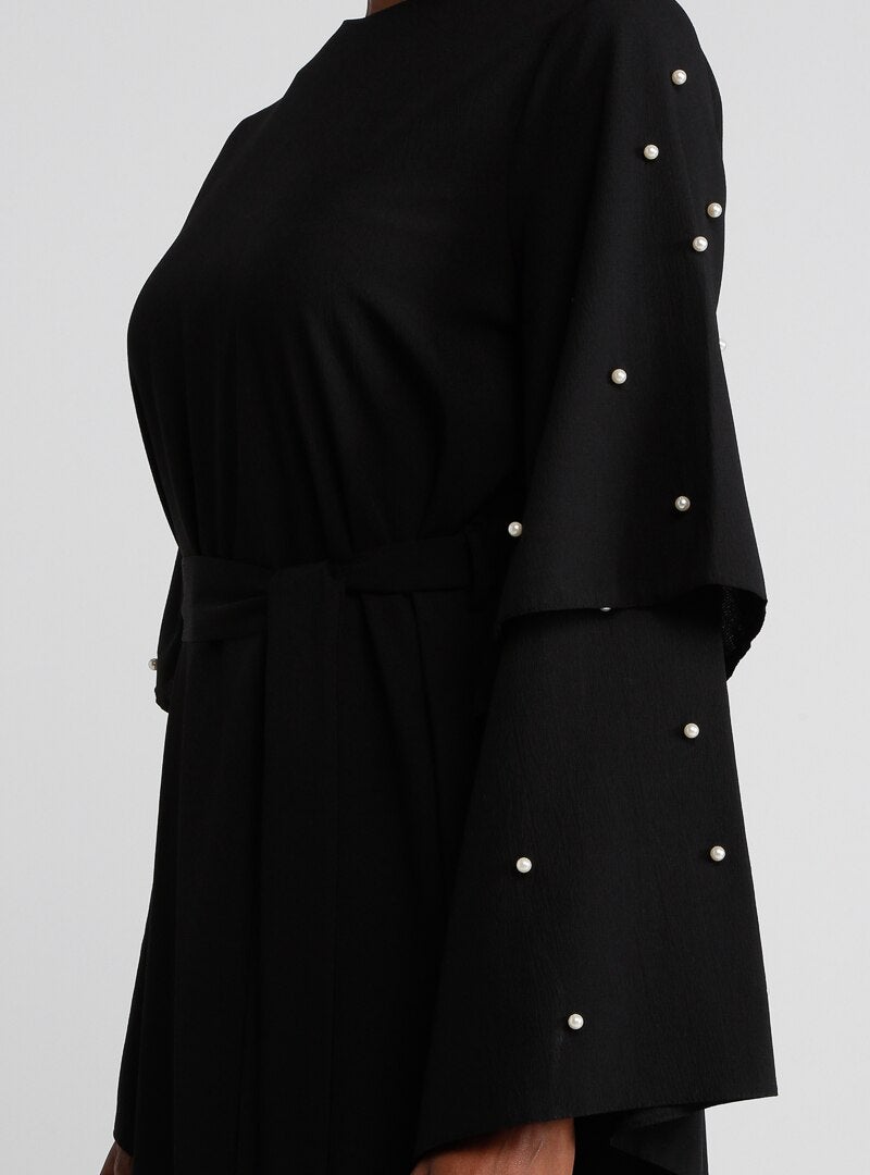 تافين من مودانيسا فستان طويل مزين بحزام أسود - Image 5