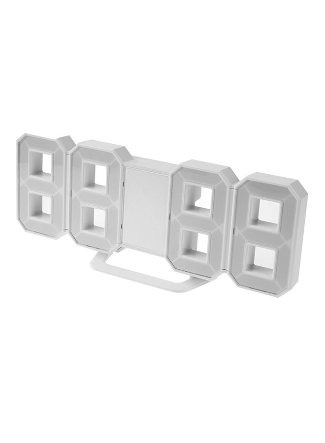 Adjustable Digital LED Clock White 0.29kg