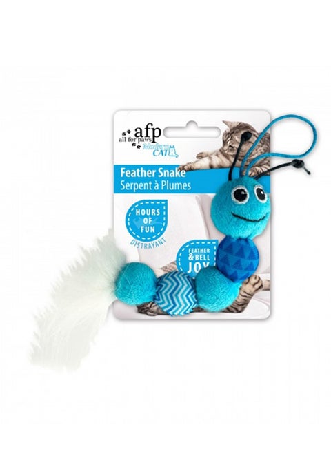 Feather Snake Toy Blue