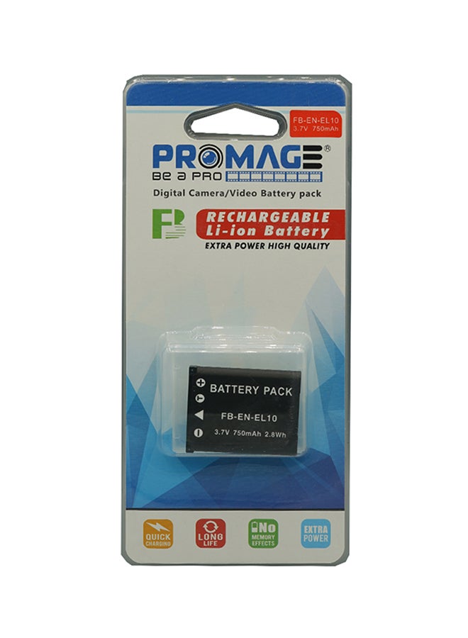 PROMAGE Battery For Nikon ENEL10 Black - Image 1