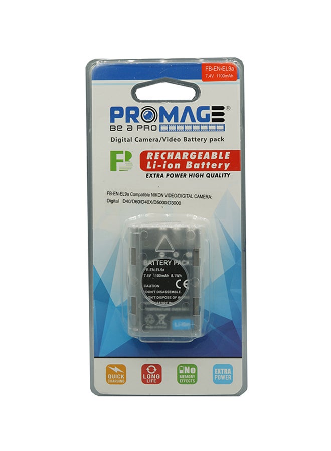 برو ميج بطارية كاميرا نيكون ENEL9 أسود - Image 1