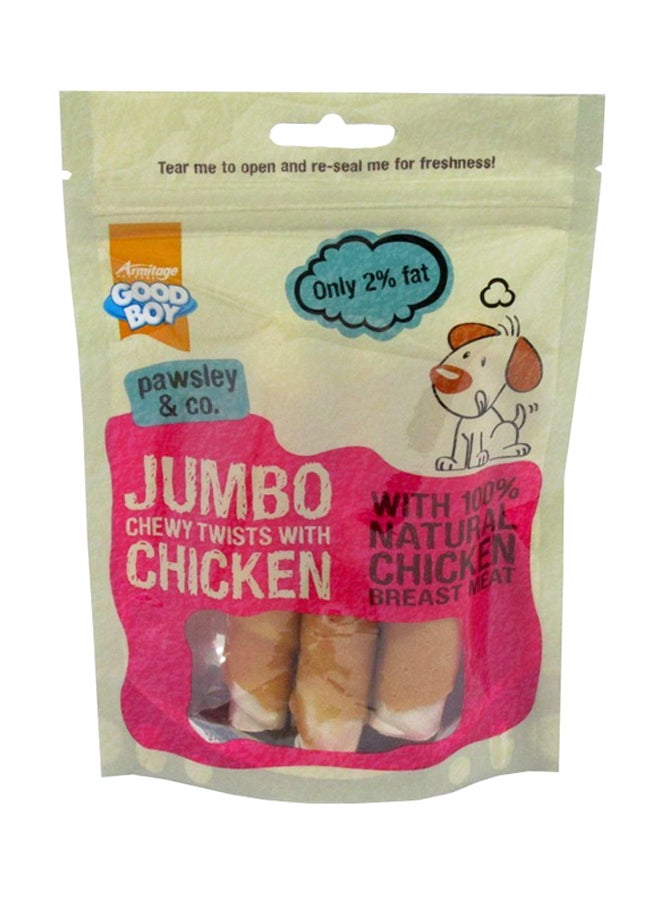 Armitage Jumbo Chicken Chewy Twists 100grams