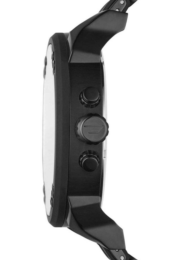 ديزل ساعة يد كرونوغراف مستر دادي 2.0 دائرية الشكل بسوار من الستانلس ستيل مقاس 57 ملم - لون أسود- 7396 للرجال - Image 3