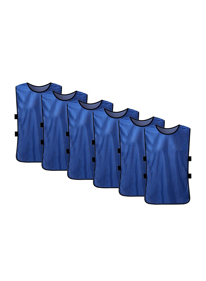 Generic 6 PCS Adults Soccer Pinnies Quick Drying Football Jerseys Sports Scrimmage Practice Sports Vest Team Training Bibs - Image 1