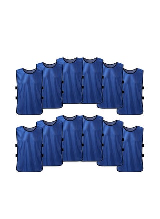 12 PCS Adults Soccer Pinnies Quick Drying Football Jerseys Vest Scrimmage Practice Sports Vest Breathable Team Training Bibs - v1558522891/N25834030A_1