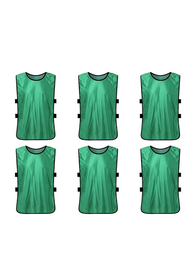 Generic 6 PCS Adults Soccer Pinnies Quick Drying Football Jerseys Sports Scrimmage Practice Sports Vest Team Training Bibs - Image 1