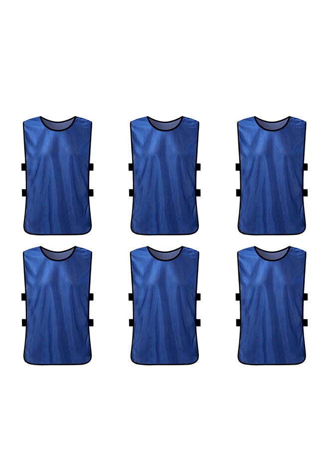 Generic 6 PCS Kid's Soccer Pinnies Quick Drying Football Jerseys Youth Sports Scrimmage Team Training Bibs Practice Sports Vest - Image 1