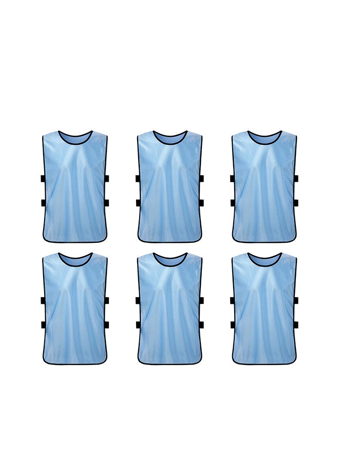 Generic 6 PCS Kid's Soccer Pinnies Quick Drying Football Jerseys Youth Sports Scrimmage Team Training Bibs Practice Sports Vest - Image 1