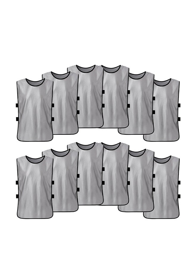 Generic 12 Piece Soccer Pinnies Quick Drying Football Jerseys - Image 1