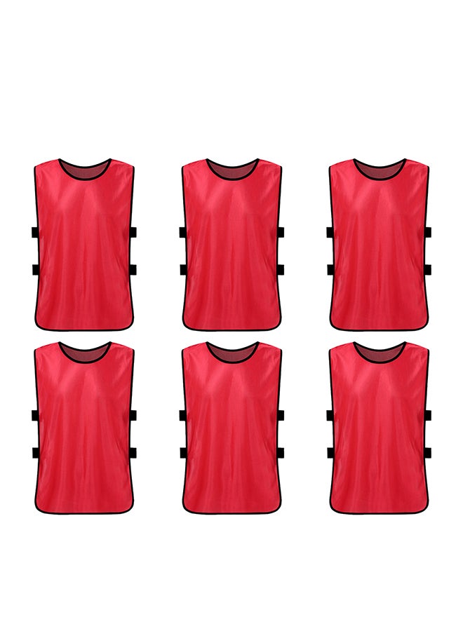 Generic 6 Piece Soccer Pinnies Quick Drying Football Jerseys - Image 1