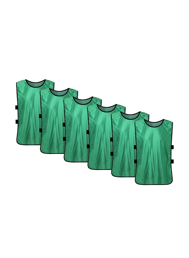 Generic 6 PCS Kid's Soccer Pinnies Quick Drying Football Jerseys Youth Sports Scrimmage Team Training Bibs Practice Sports Vest - Image 1