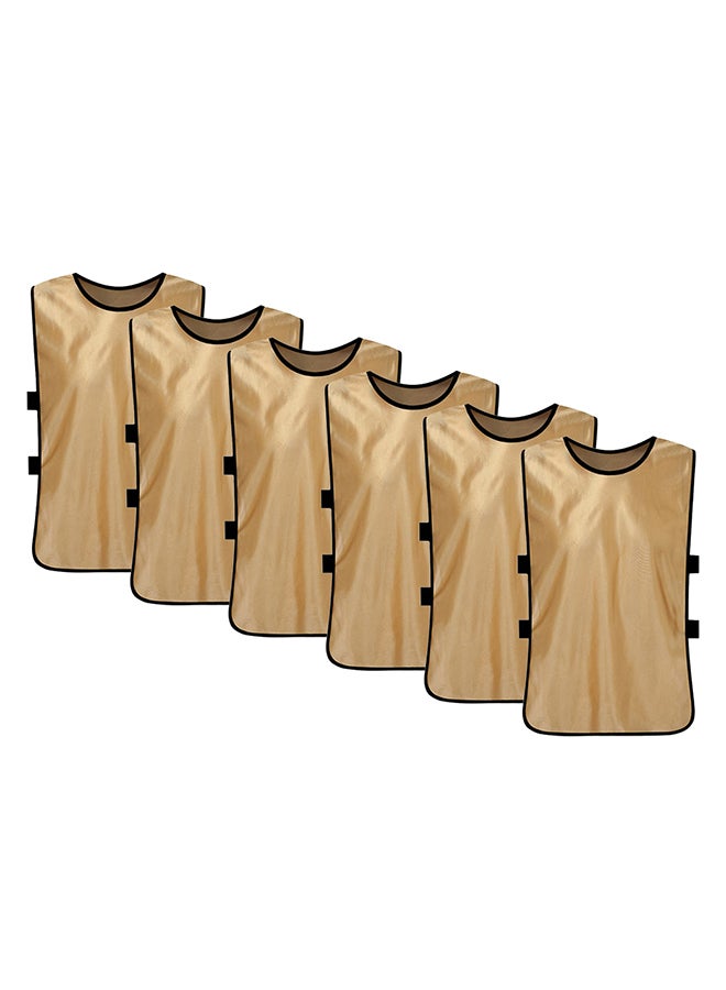 Generic 6 PCS Kid's Soccer Pinnies Quick Drying Football Jerseys Youth Sports Scrimmage Team Training Bibs Practice Sports Vest - Image 1