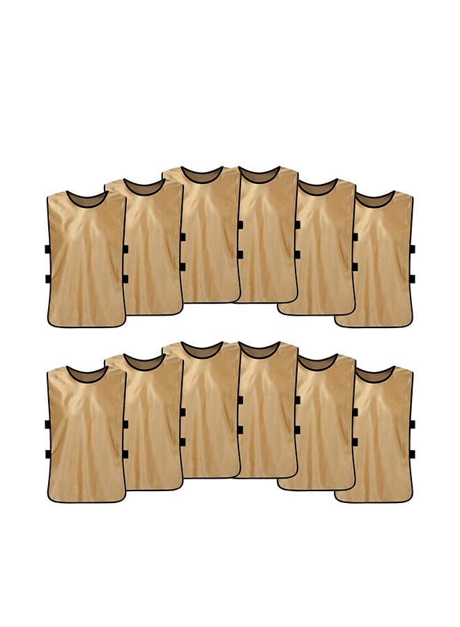 Generic 12 PCS Kid's Soccer Pinnies Quick Drying Football Jerseys Youth Sports Scrimmage Practice Sports Vest Team Training Bibs - Image 1