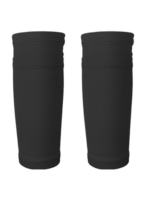 2 PCS Soccer Shin Sleeves Football Calf Socks Breathable Football Protective Sleeves with Pocket for Shin Guards