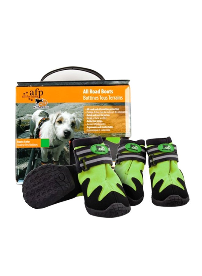 all for paws Outdoor Dog Shoesmall Green 