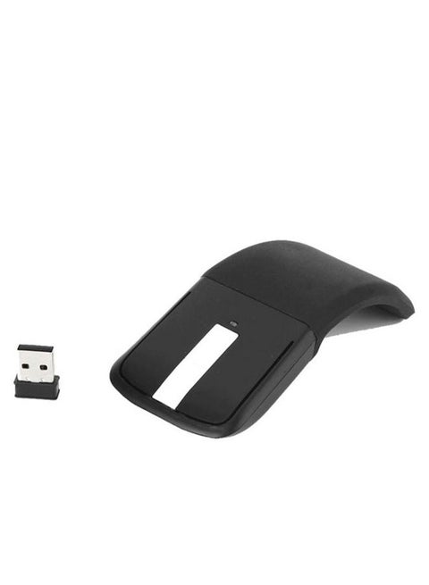 Optical Arc Touched Wireless Silent Mouse With USB Receiver White